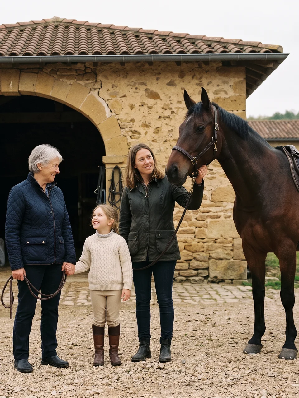 L'équipe, Ferme de la Bruyère, centre équestre à Messimy